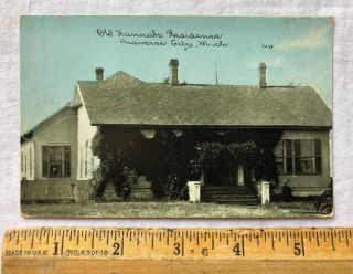 Vintage 1915 Postcard Old Hannah Residence Traverse City Michigan Rppc