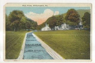 Poco Farm,  Canal,  Race,  Williamsport Pa Vintage Lycoming County Postcard