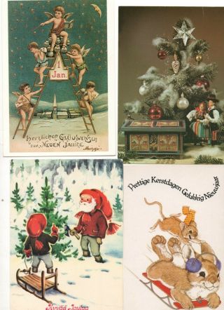 50 Christmas & Year Greetings Postcards: