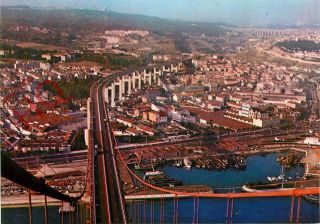 Picture Postcard - Lisbon,  Lisboa,  Ponte Sobre O Tejo,  Tagus River Bridge