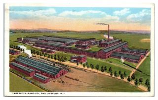 1920 Ingersoll - Rand Co.  Phillipsburg,  Nj Postcard 5h7