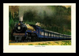 Dr Jim Stamps Canadian Pacific Royal Railroad Canada Continental Size Postcard