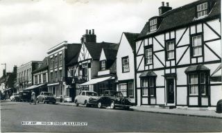 Billericay - High Street - Old Real Photo Postcard View