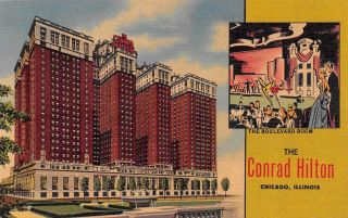 Chicago,  Il Illinois The Conrad Hilton Hotel C1940 