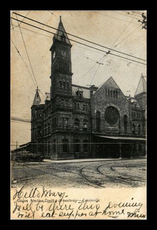 Dr Jim Stamps Us Union Station Tenth Broadway Louisville Kentucky View Postcard