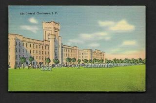 Postcard Charleston Sc The Citadel Military College Of South Carolina 472