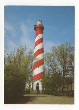 Westerschouwen Vuurtoren Netherlands 1983 Lighthouse Postcard 019c