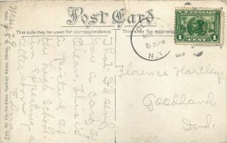 Olean York High School 1913 B&W Postcard 2