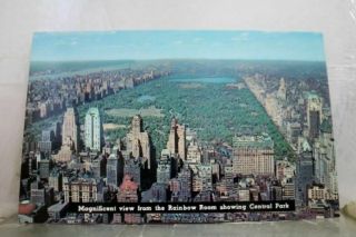 York Ny Nyc Rainbow Room Rockefeller Center Postcard Old Vintage Card View