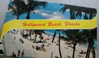 Florida Fl Hollywood Beach Postcard Old Vintage Card View Standard Souvenir Post