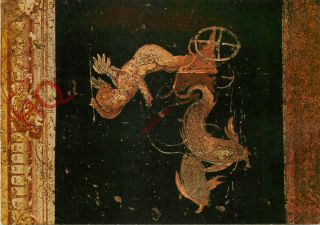 Picture Postcard Pompei,  Cosa Dei Vetti,  Amorino Su Delfino,  Cupid On Dolphin