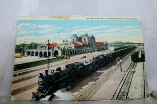 California Ca San Bernardino Union Station Postcard Old Vintage Card View Post