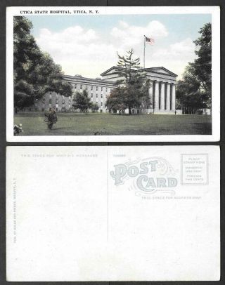 Old Postcard - Utica,  York - Utica State Hospital