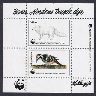 Denmark Poster Stamps Wwf Animal Protection