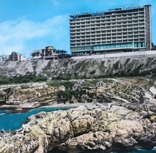Lebanon Vintage Postcard Beyrouth 1960s Carlton Hotel Beirut