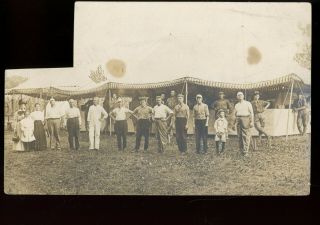 Real Photo - Tent - Soldiers ? - Tom Whipps - W.  Shay - Sutlers Tent At Camp - Marietta,  Ohio