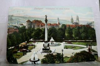 Germany Stuttgart Postcard Old Vintage Card View Standard Souvenir Postal Post
