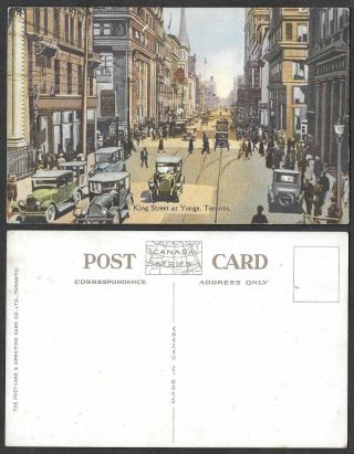 Old Canada Postcard - Toronto,  Ontario - King Street Scene At Yonge
