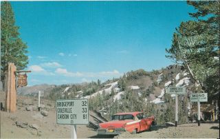 Postcard - Sonora,  California - Summit Of The Sonora Pass