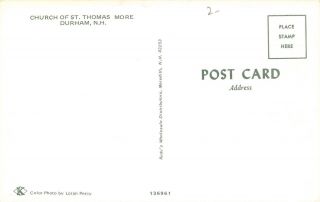 Durham Hampshire Church of St Thomas More 1960s Postcard 2