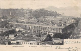 Brazil 1904 Postcard Rio De Janeiro Stamped To Italy