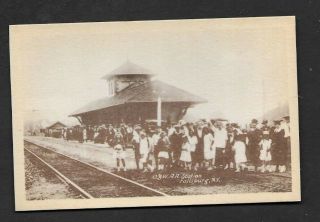 Postcard Fallsburg Ny O & W Railroad Station 8863