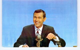 Johnny Carson Tonight Show Pre - Printed Fan Postcard 1963