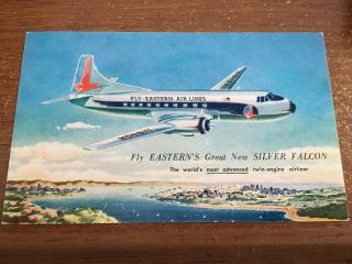 Eastern Airlines Silver Falcon,  Most Advanced Twin Engine Airliner 1954 Pc