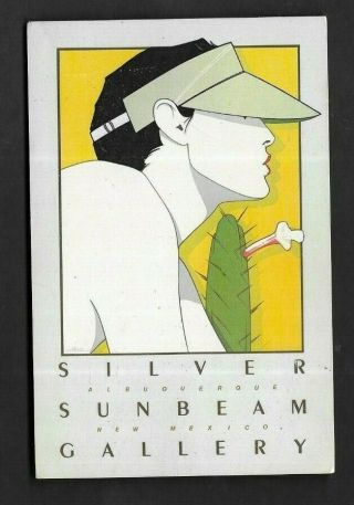 Postcard Advertising Albuquerque Nm The Silver Sunbeam Gallery Serigraph 1677