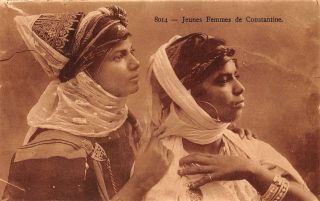 Algeria Jeunes Femmes De Constantine Postcard