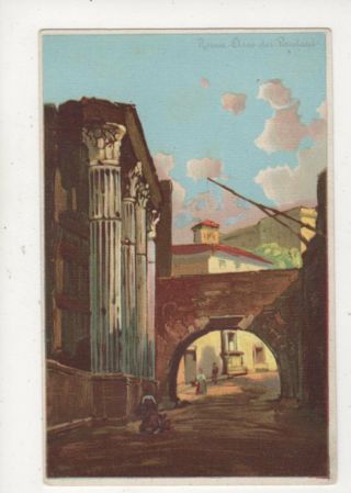 Roma Arco Dei Pantani Italy Vintage U/b Postcard 915a