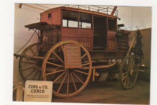 Cobb & Co Royal Mail Coach Carriage Museum Beechworth Australia Postcard 868a