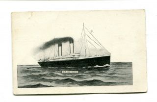 Vintage Postcard Ss Oceanic Cruise Ship Ocean Liner Udb
