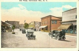 Vintage Postcard Old Forge York Adirondack Mountains