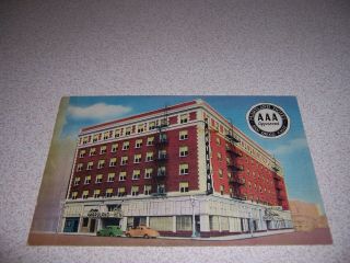 1940s Maryland Hotel San Diego California Ca.  Linen Postcard