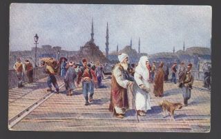 Turkey Constantinople Le Pont De Galata