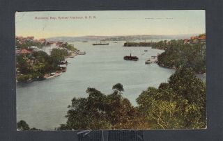 Australia Nsw 1909 Mosama Bay Sydney Harbour Postcard From Melbourne Victoria