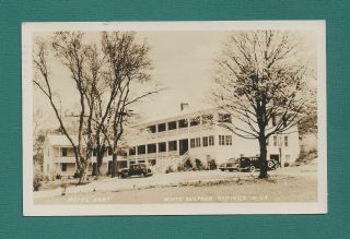 White Sulphur Springs,  Wv A Real Photo Post Card Hotel Hart,  Old Cars,  1940