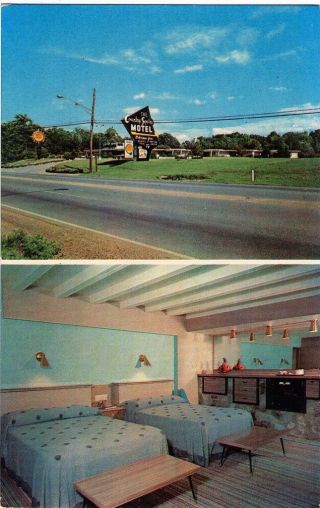 Country Squire Motel Knoxville Tennessee Vintage Roadside Postcard