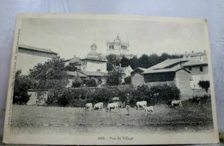 France Ars Vue Du Village Postcard Old Vintage Card View Standard Souvenir Post