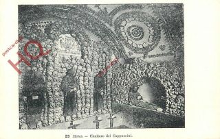 Picture Postcard: Rome,  Roma,  Cimitero Dei Cappuccini,  Cemetery,  Skulls