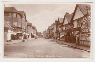 Real Photo Card Packhorse Road Gerrards Cross Shops Animated Beaconsfield