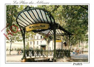 Picture Postcard::paris,  La Place Des Abbesses,  Metropolitain Station