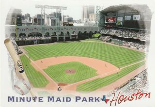 , Post Card " Minute Maid Park " (home/houston Astros - 2017 World Series Champs