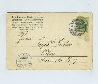 1905 Dahlerau Germany Bird ' s - Eye View Foreign Postcard Stamp Cancels wz5616 2