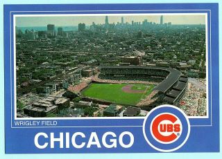 1984 Wrigley Field,  Chicago Cubs Baseball Stadium Postcard 4 " X 6 "