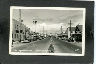 Ocean Lake,  Lincoln County,  Or,  Business Dist,  1940 