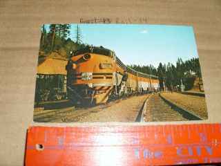 Postcard Train Rr Western Pacific Keddie California Passenger Freight Wp 922 - A