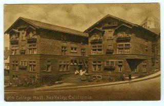 University Of California At Berkeley College Hall C1910 Antique Postcard