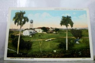 Cuba Havana Country Club Postcard Old Vintage Card View Standard Souvenir Postal